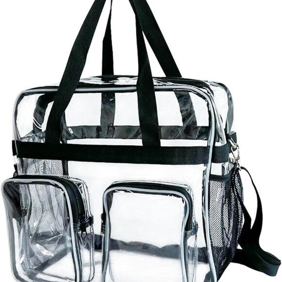Other - 12x12x6 Versatile Clear Crossbody , Front Pocket & Detachable Shoulder Strap,Pre